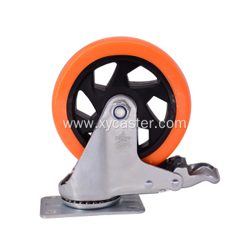 PVC wheel Rotating with brake